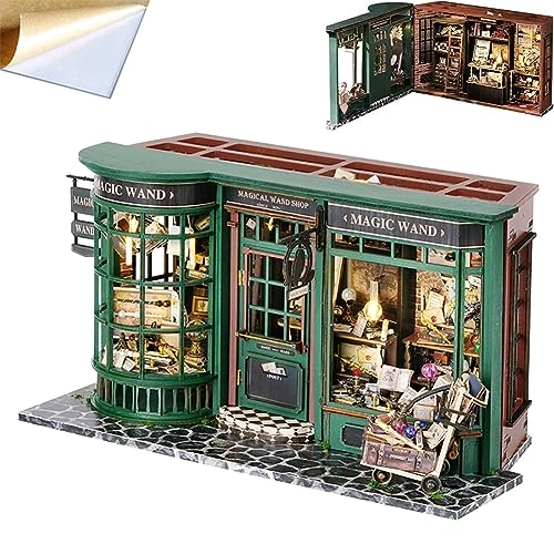 3D Wooden Puzzle Bookshelf Insert - Library of Books 1:24