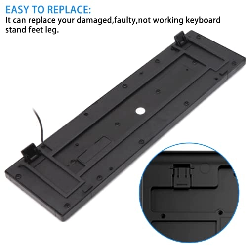 Keyboard Stand Feet Legs Replacement Kit - 4pcs Black