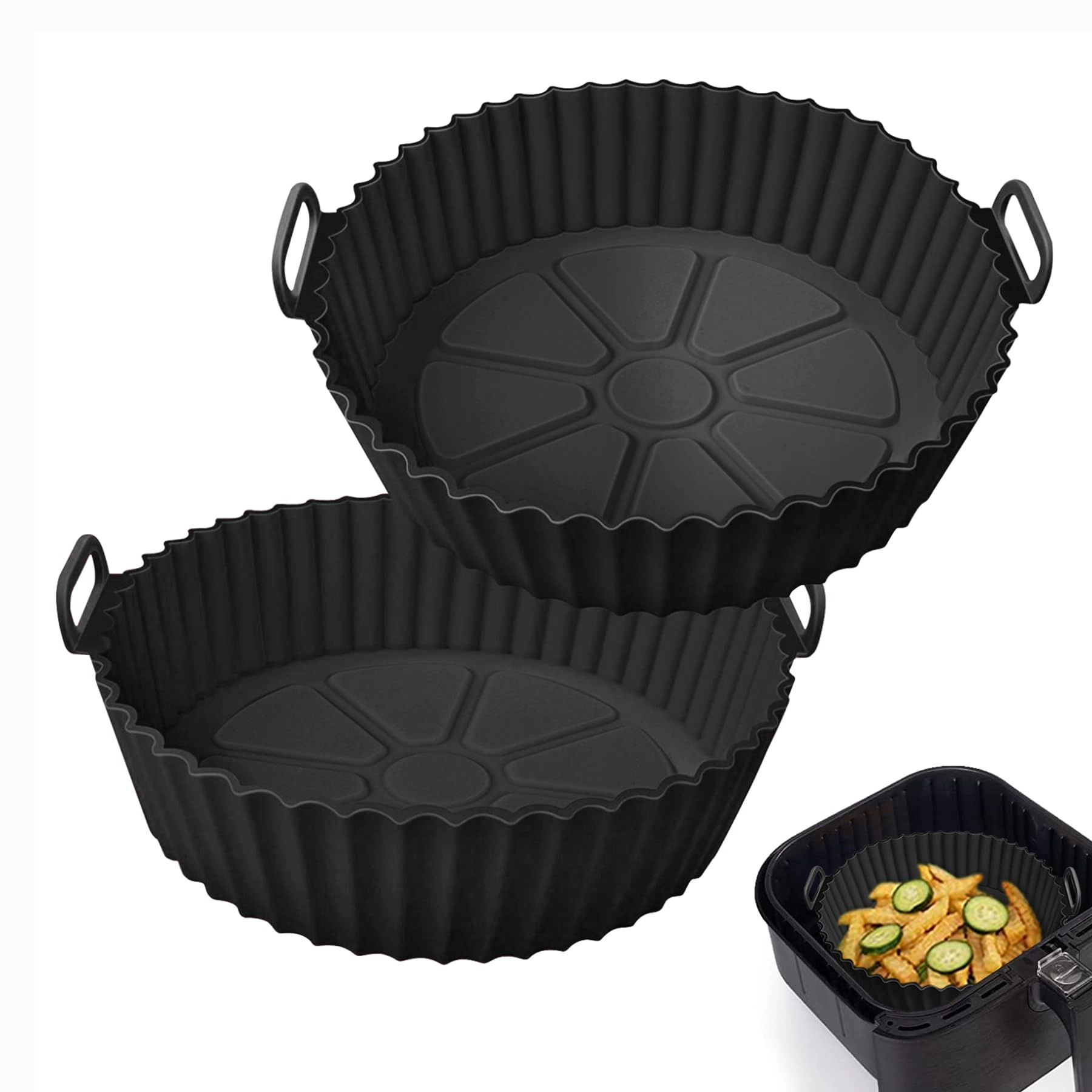 Altalsby Air Fryer Silicone Liner - Silicone 2 Pack
