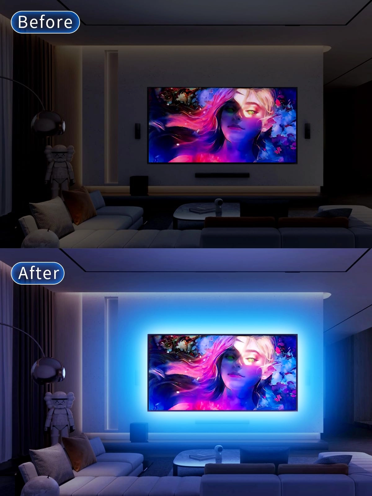 TV LED Lights - 13.1ft