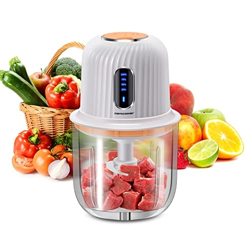 Cordless Food Processor - 600 Milliliters Type-C Rechargeable