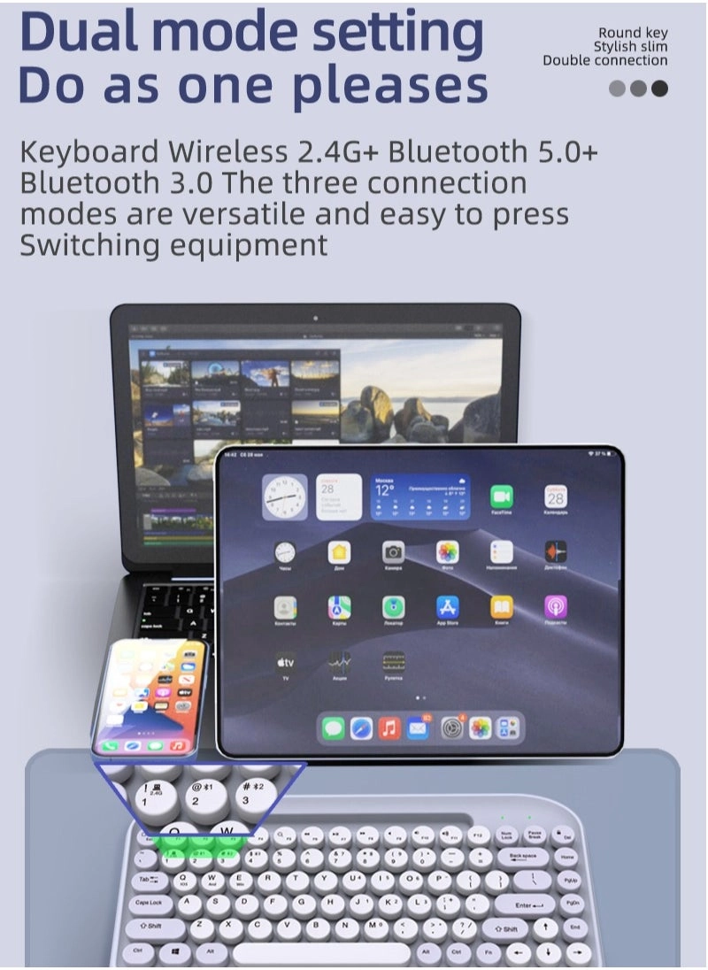 Cute Mini 84-key - Wireless