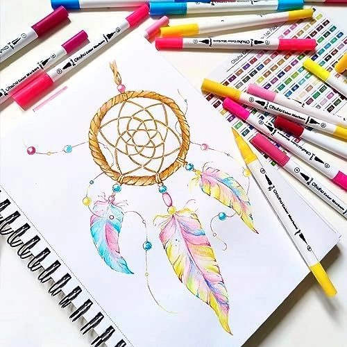 color markers - Black Dual Brush Fine Tip