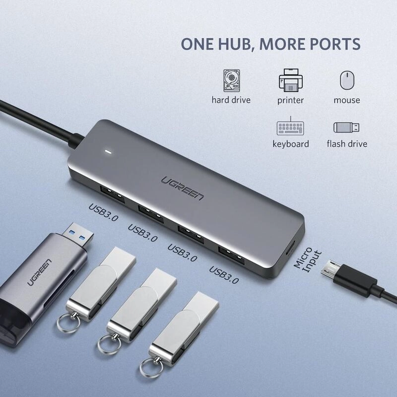 USB A Hub - 4 Ports 5Gbps