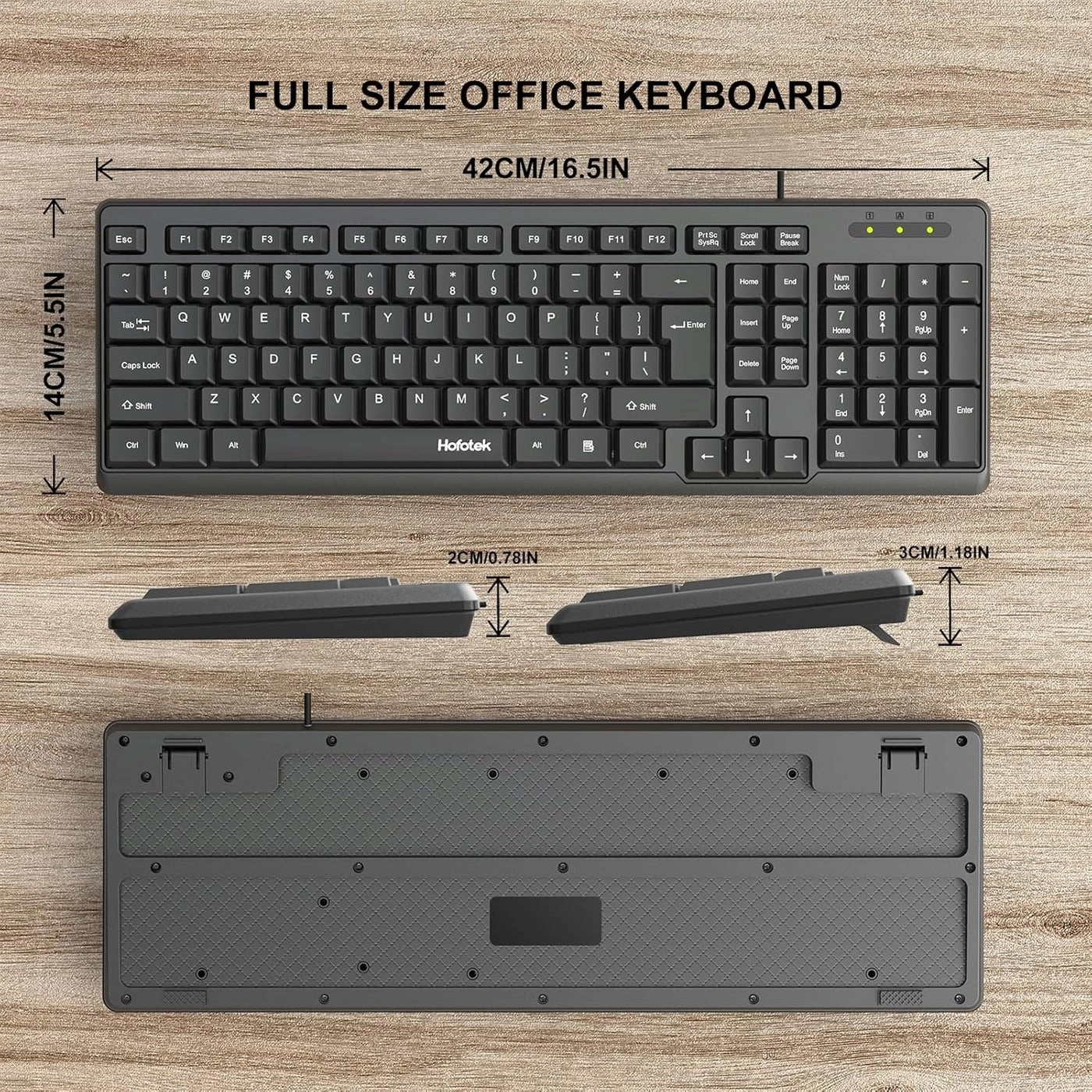 COMPUTER QUIET KEYBOARD - Wired