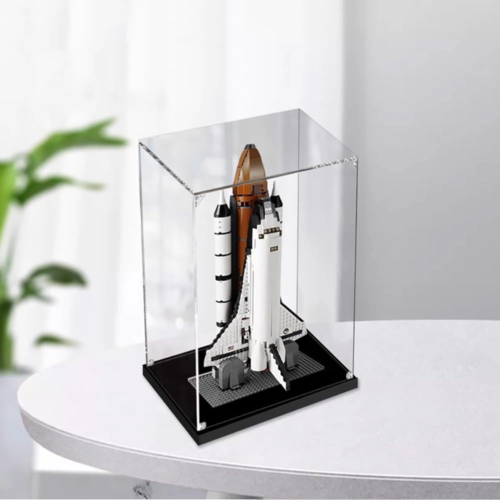 Shengor Acrylic Display Case for Lego 10231 Air Space Shuttle - 55 x 30 x 30 cm Transparent