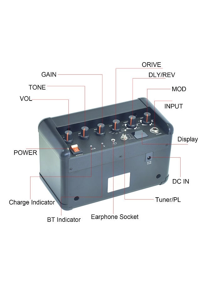 Guitar Amp - 15W Bluetooth 2200mAh