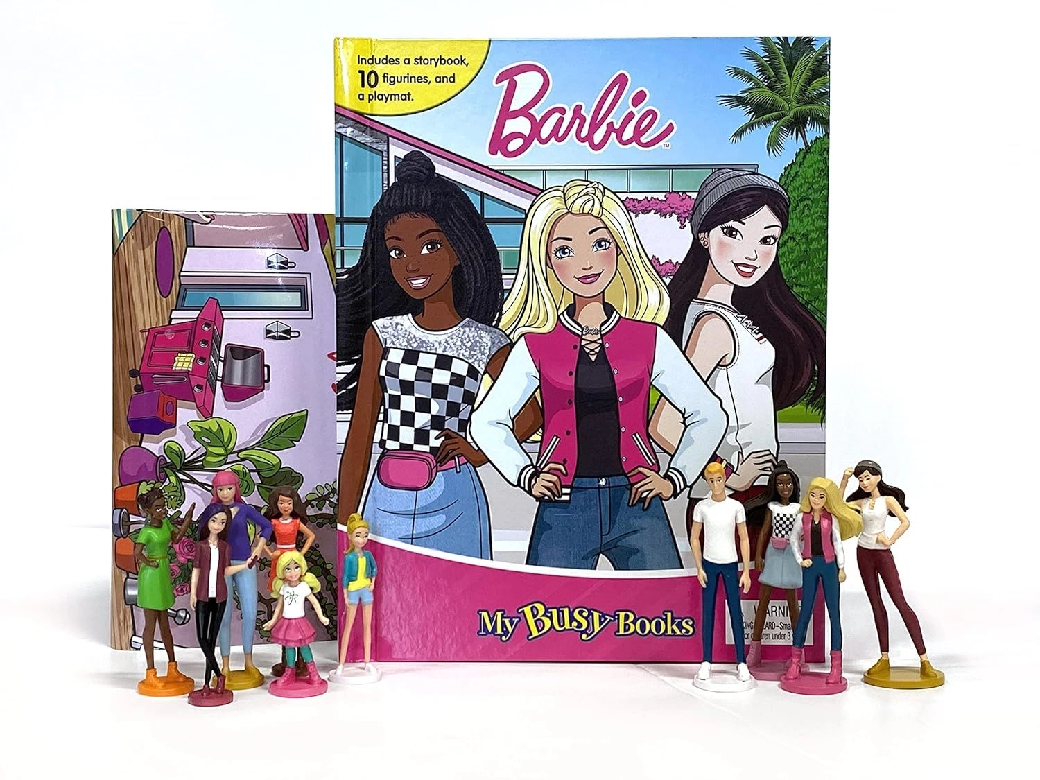 Barbie My Busy Books - Board book 10 figurines Ages 3+