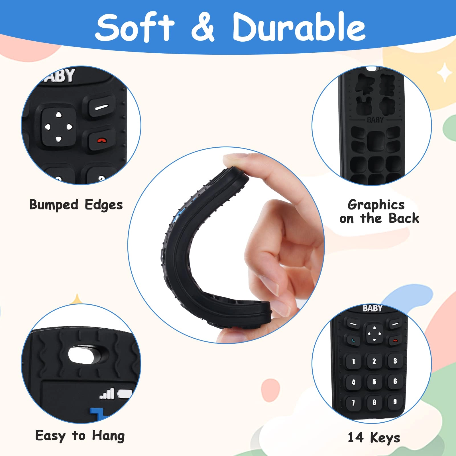 Silicone Remote Control Teether
