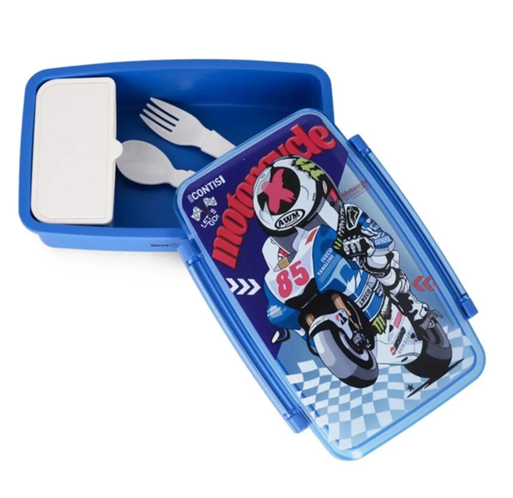 Bento Lunch Box With Spoon And Fork - Astronaut Blue 1000ml