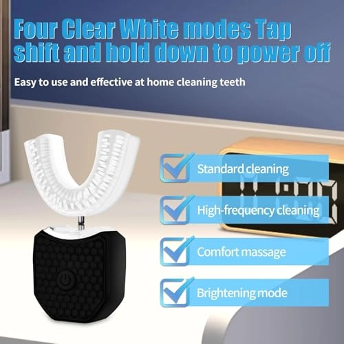 Ultrasonic Toothbrush - U-Shape IPX7 Wireless Charging