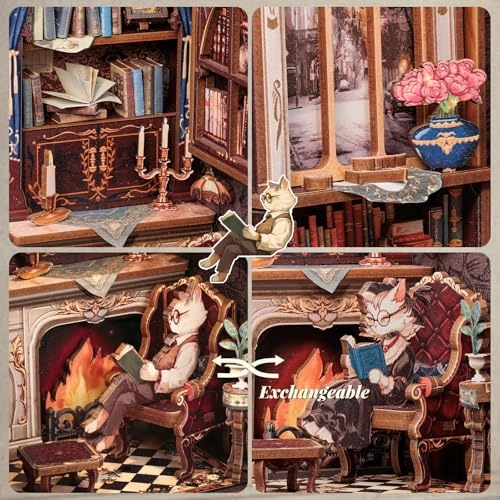 Book Nook Kit - Count Cat's Study