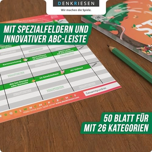 Stadt Land VOLLPFOSTEN: Spring Edition - Game Pad (German)