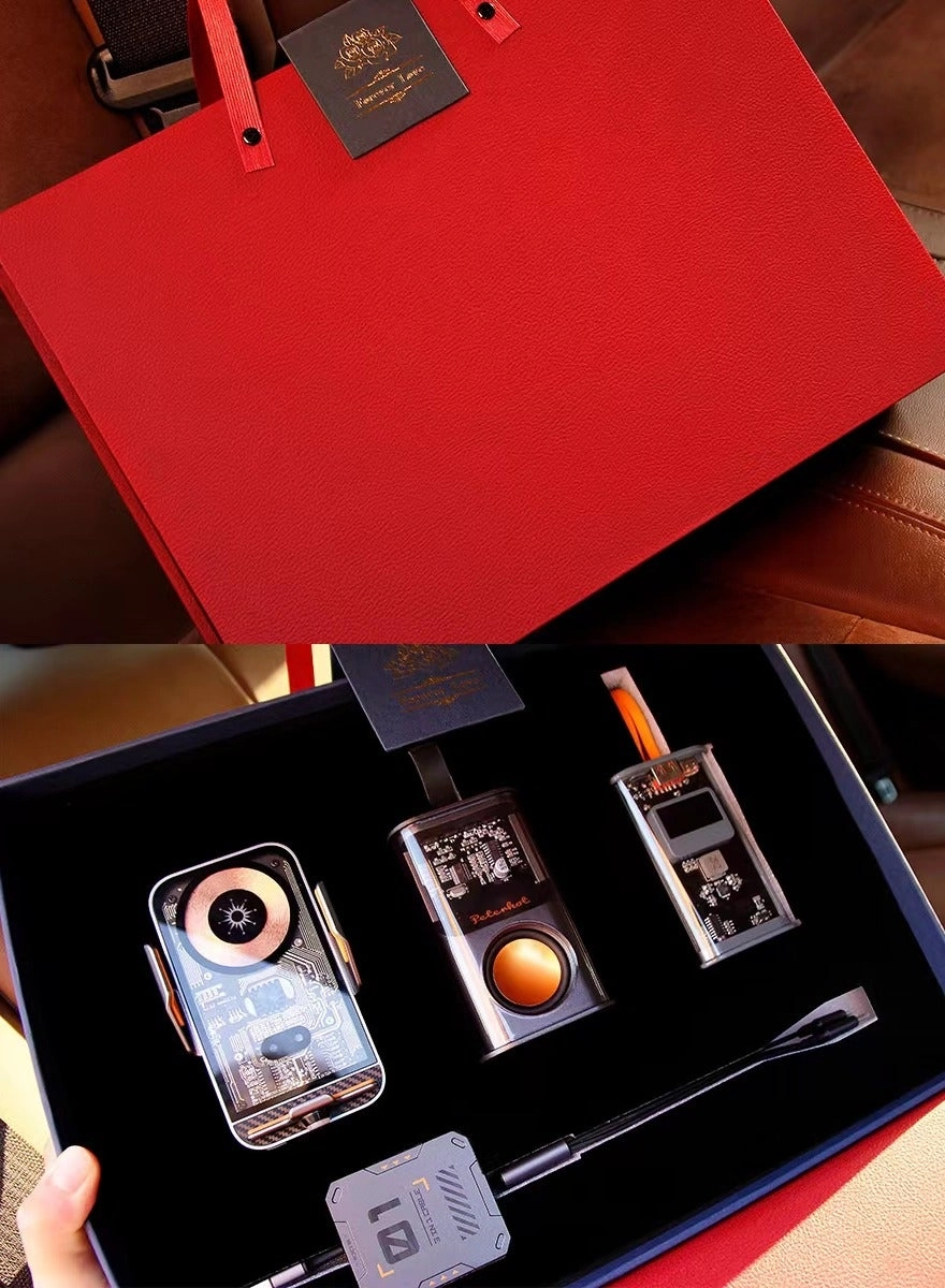 Power bank - 10000 mAh + Portable Bluetooth Speaker - 5 W + car Wireless charger - 15W + 3in1 usb Cable