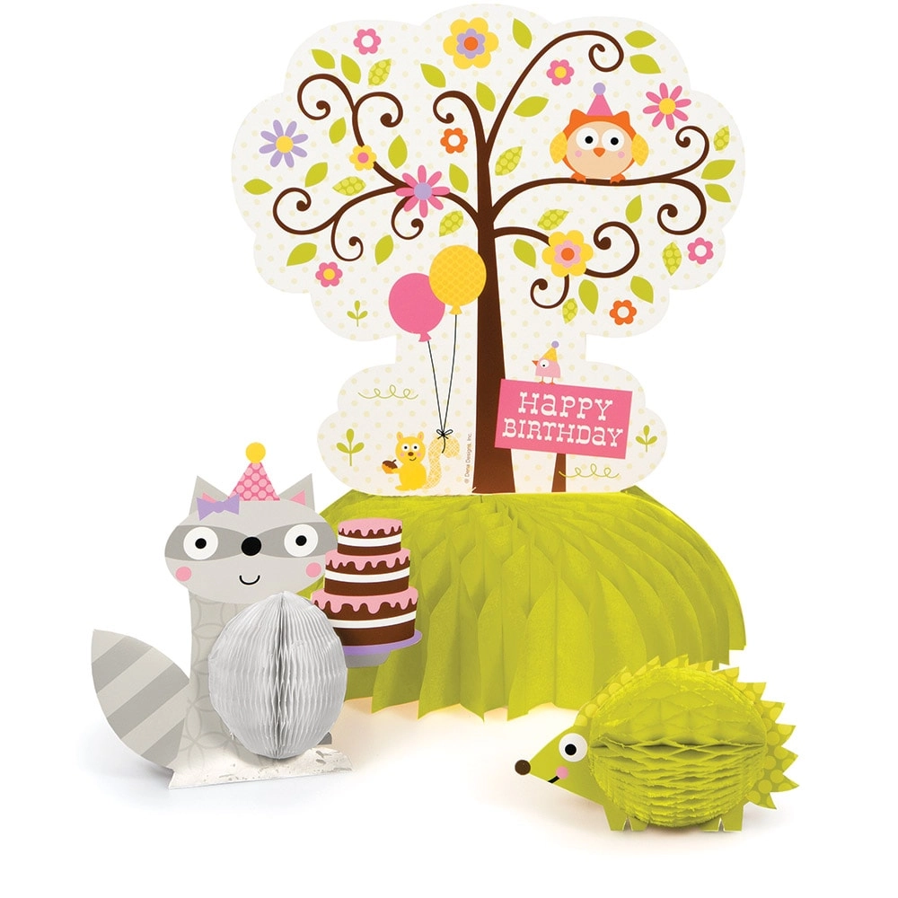 CREATIVE CONVERTING Happi Woodland Girl Centerpiece