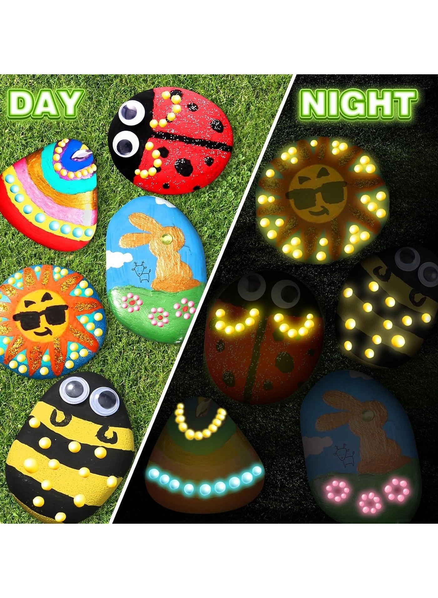 Glow in the Dark Rock Painting Kit