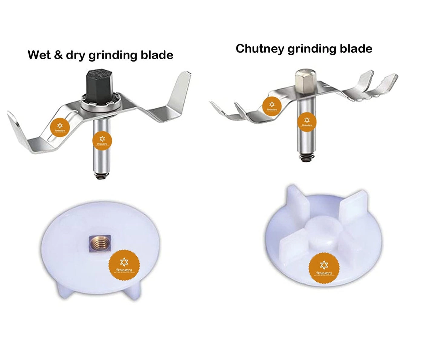 Mixer Grinder Blade Set - WetBig Dry Jar Coupler