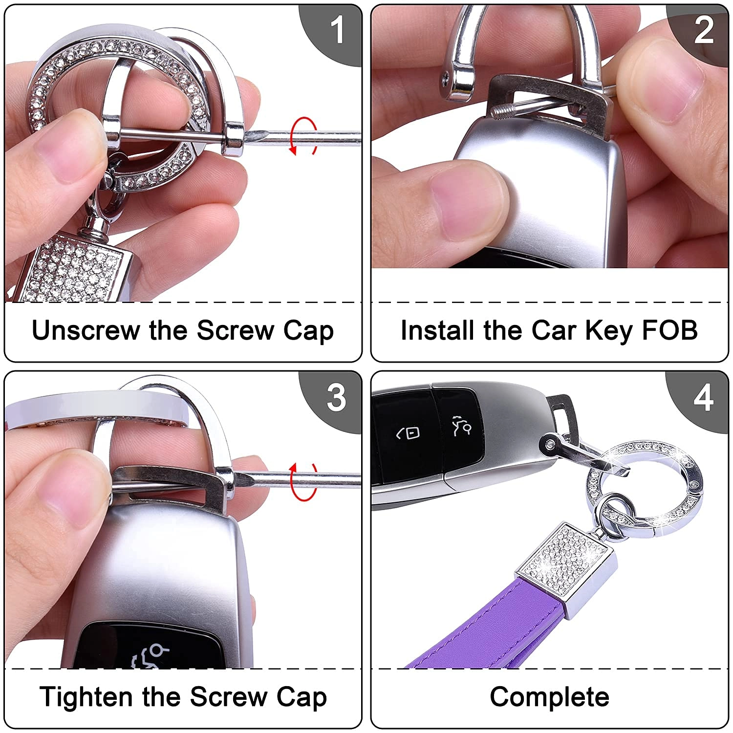 Bling Car Keychain - Car