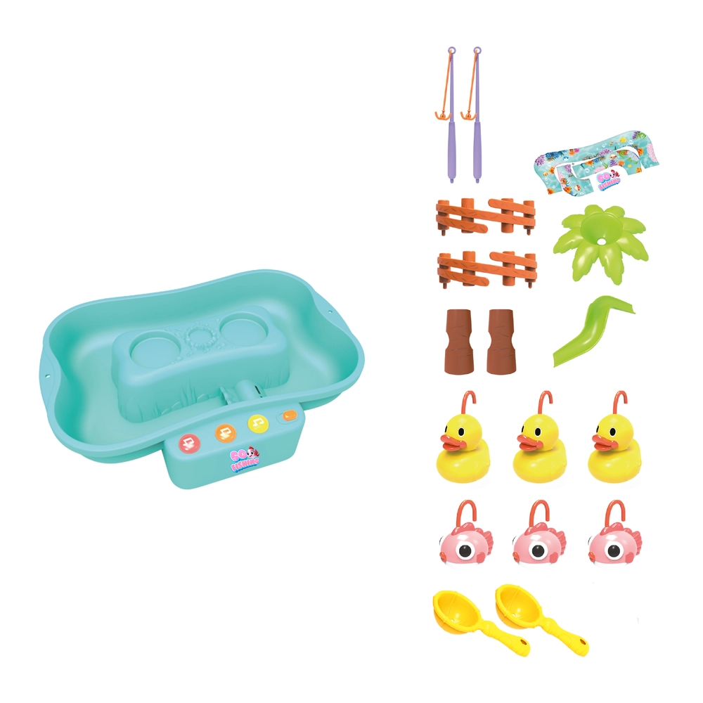 Water Circulating Fishing Game - 20 pieces 6 music options