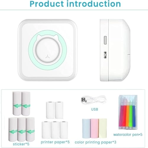 Portable Thermal Printer - Inkless Thermal Bundle