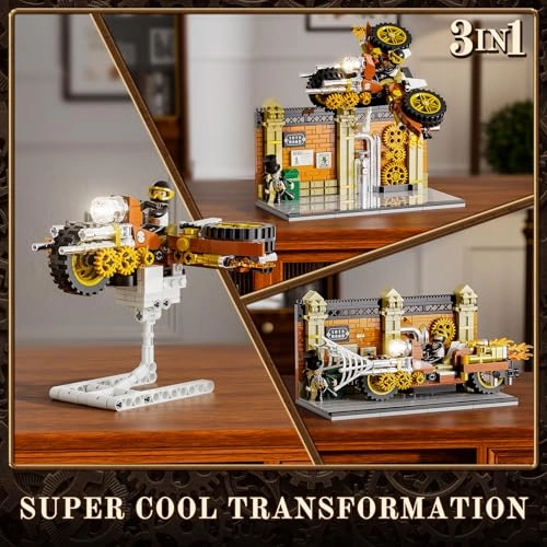 Steampunk Motorcycle Chase (F9067)