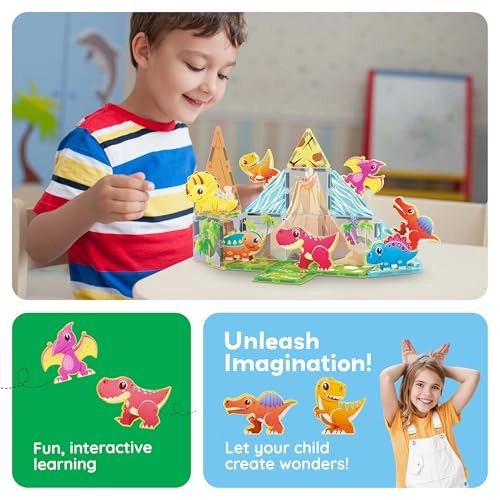 Dinosaur Magnetized Action Figures - 8pcs