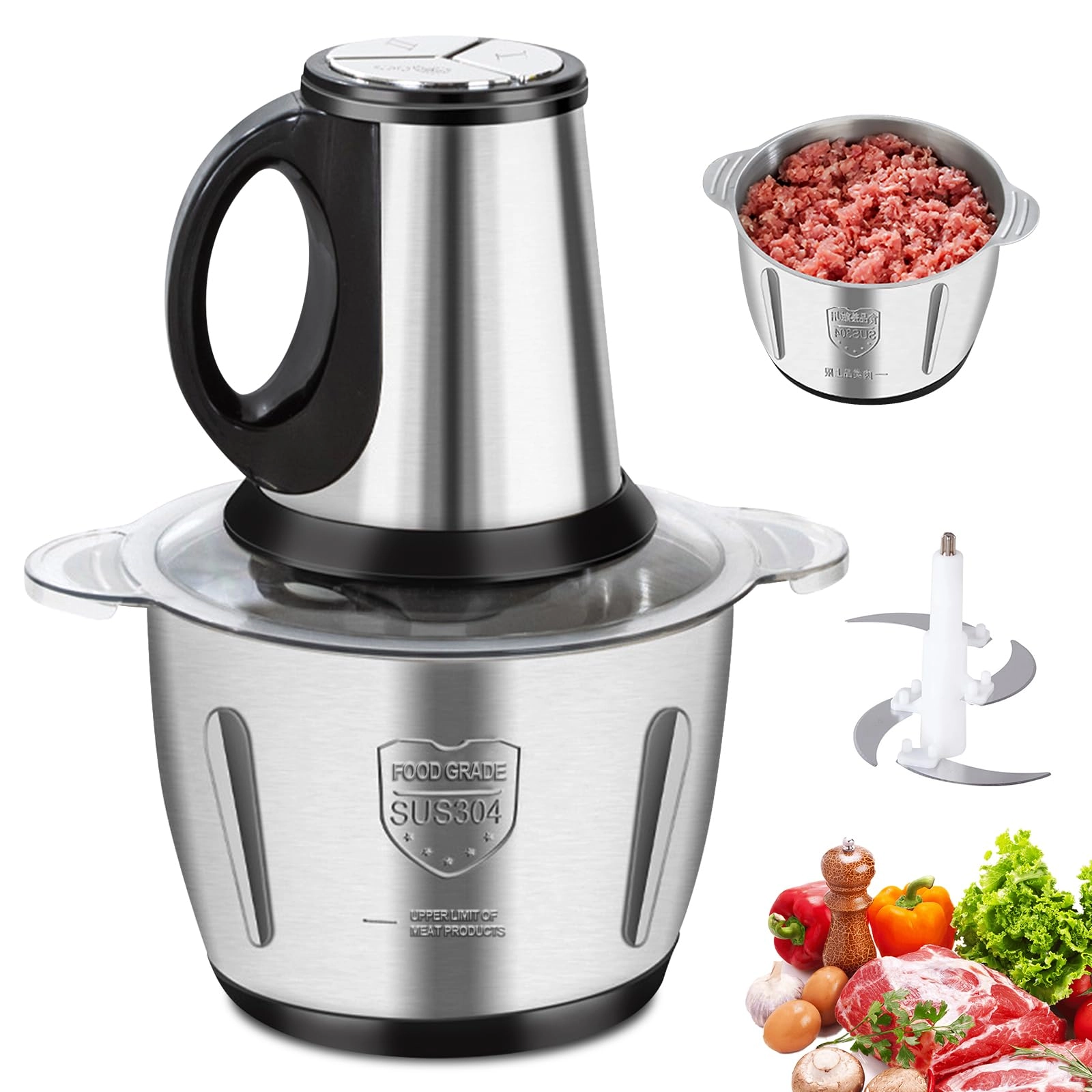 BORDEAG Electric Kitchen Chopper - 2L