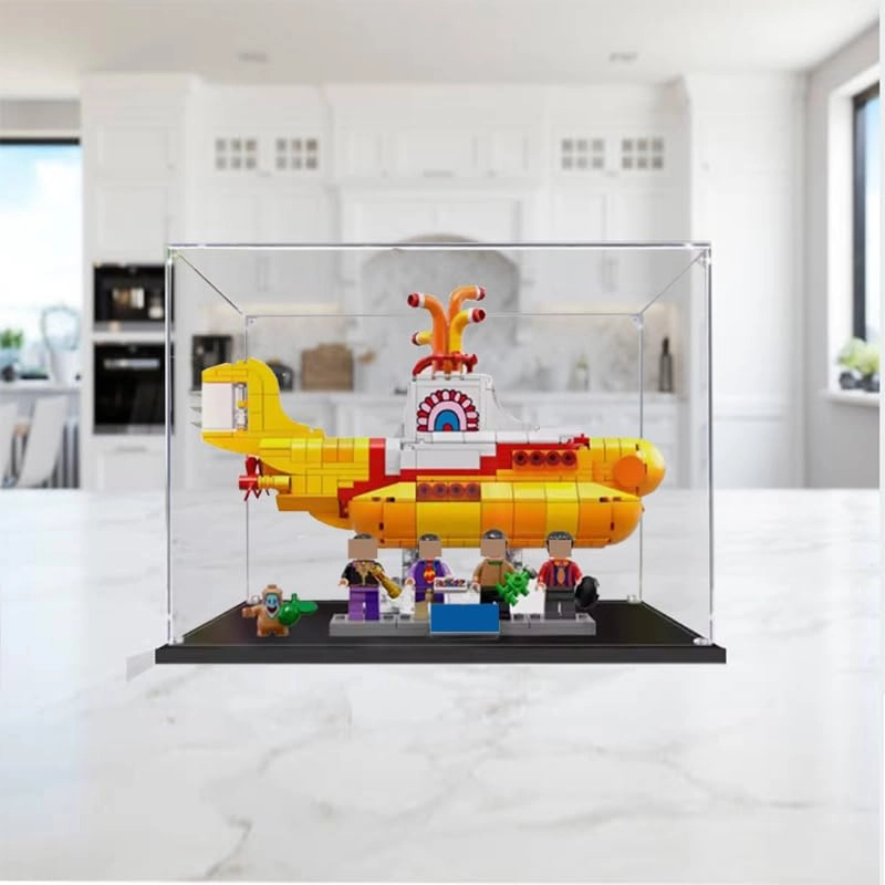 Acrylic Display Case (21306) - Clear Wood Bottom 11.81x7.87x9.84in.