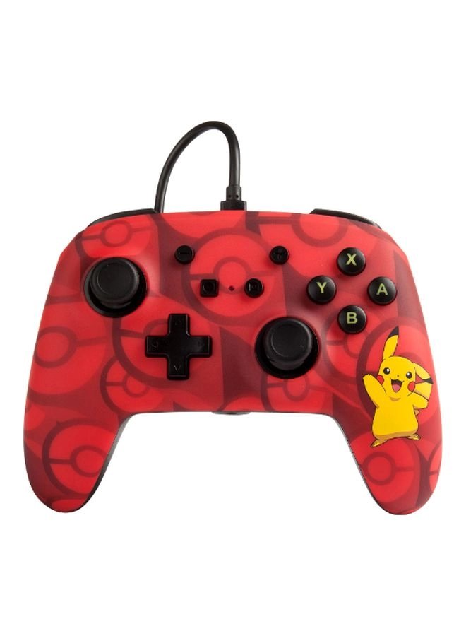 Nintendo Switch Enhanced Wired Controller Pikachu Moods