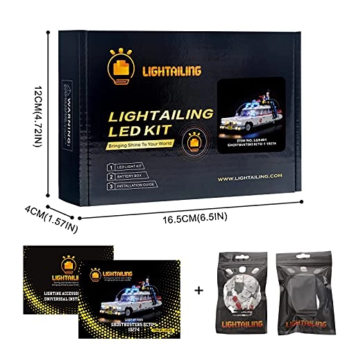 Light Set for Ghostbusters ECTO-1 Building Blocks Model (10274)