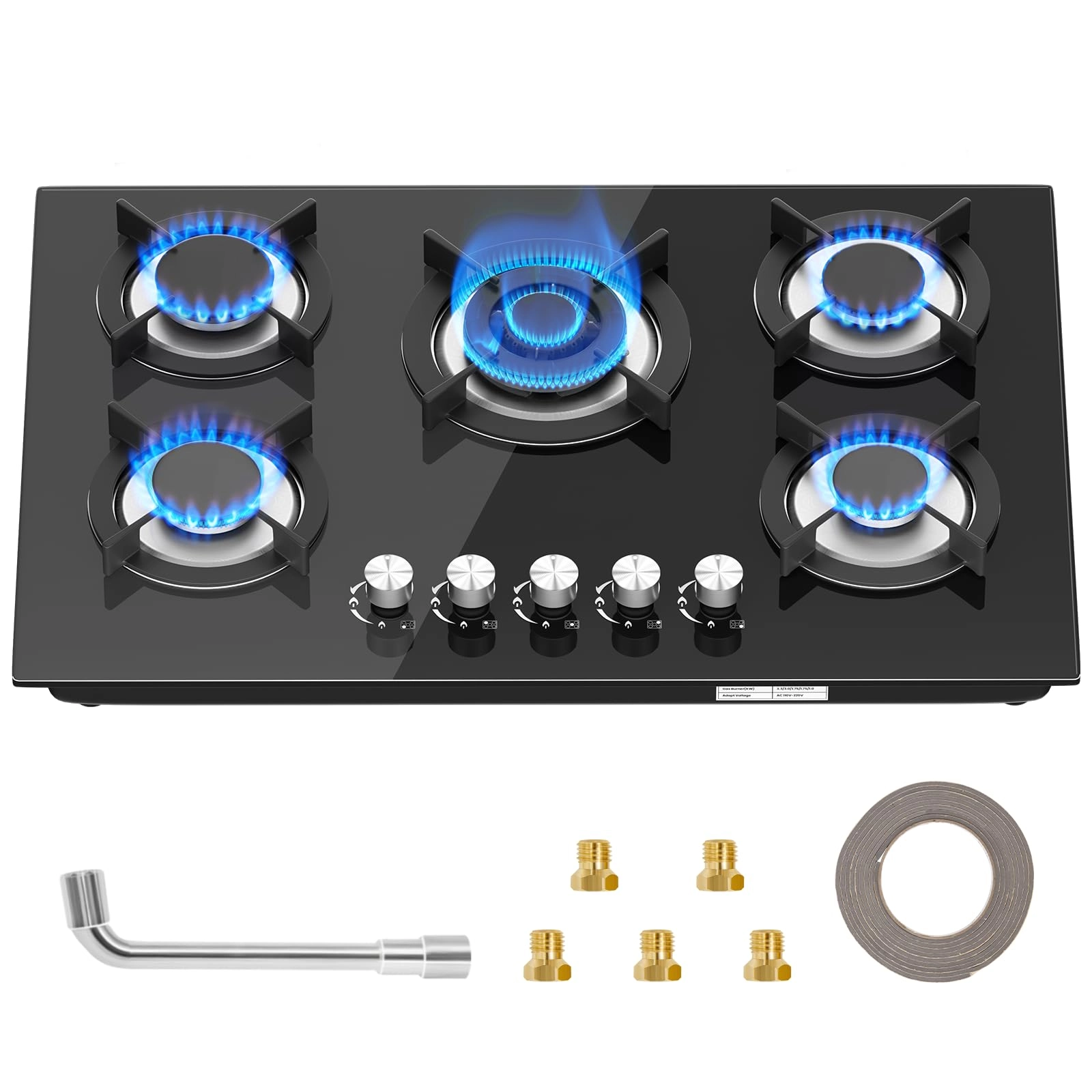 RQZ-Glass-UK Gas hob