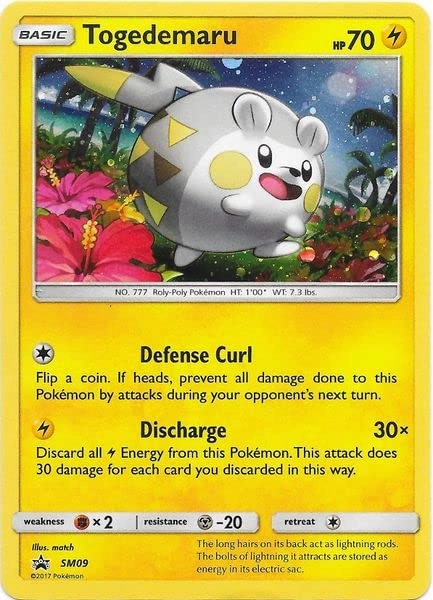 Pokémon Pokemon Togedemaru SM09 - English - 1pcs + Toploader