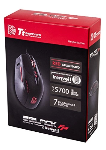 BLACK FP Biometric Gaming Mouse - USB