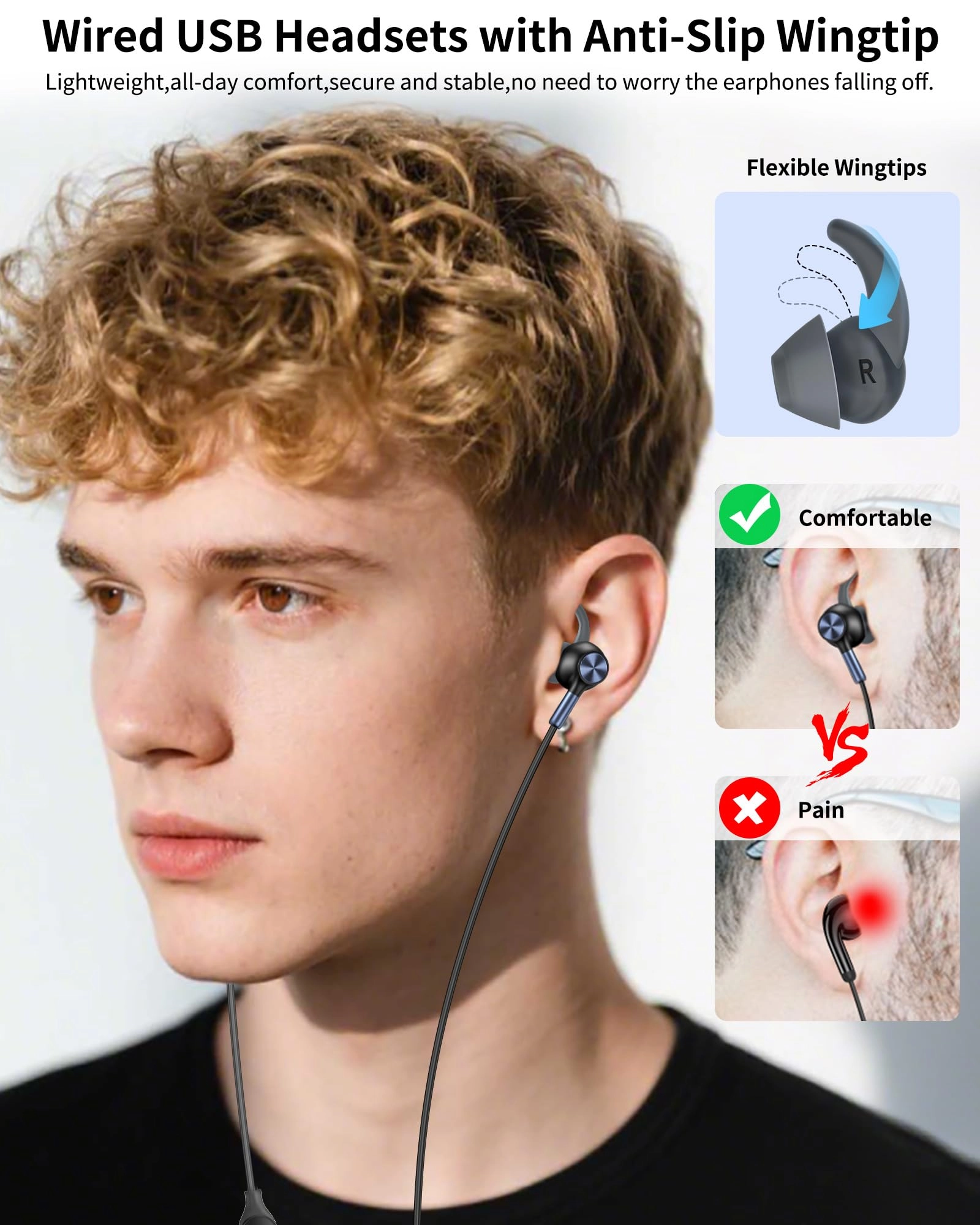 USB Earbuds - Wired Earbud