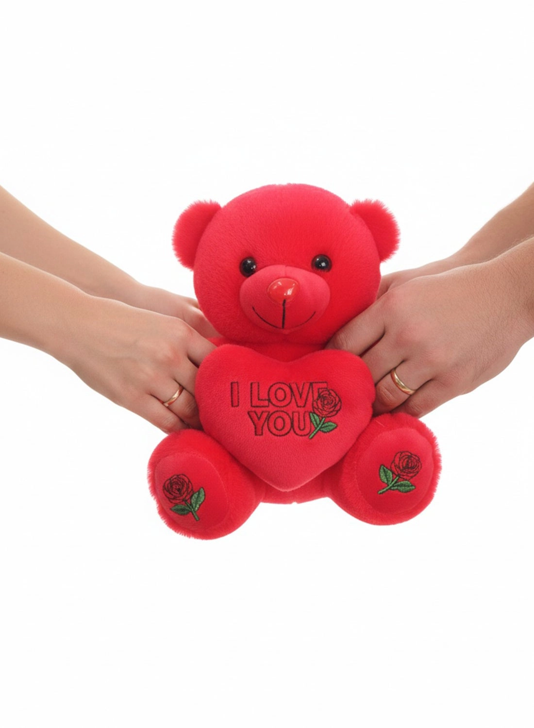 Teddy Bear I Love You Rose Heart - 25 cm