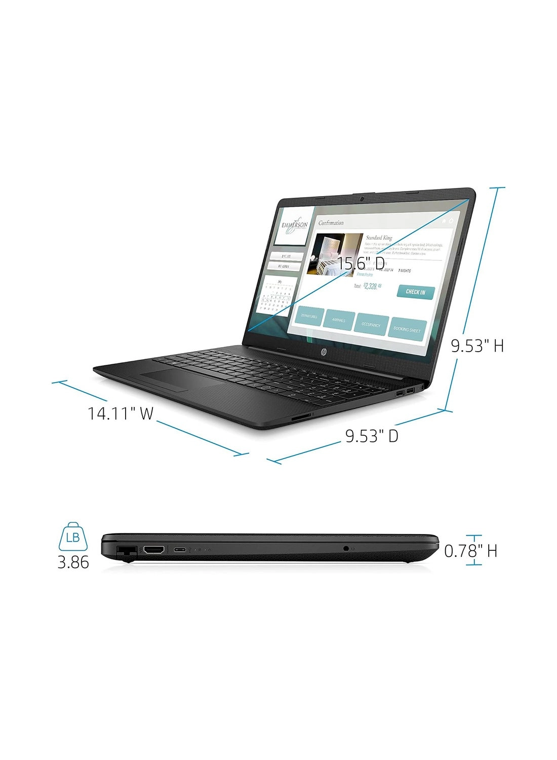 15-dw1001wm - 15.6'' Celeron N4020 8GB 128GB + TELA USB Card - 32GB