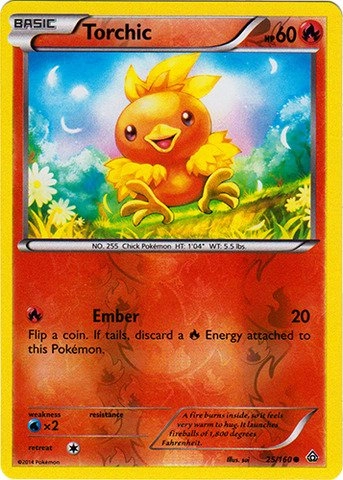 Pokemon USA, Inc. Torchic 25/160 - XY Primal Clash Reverse Holo