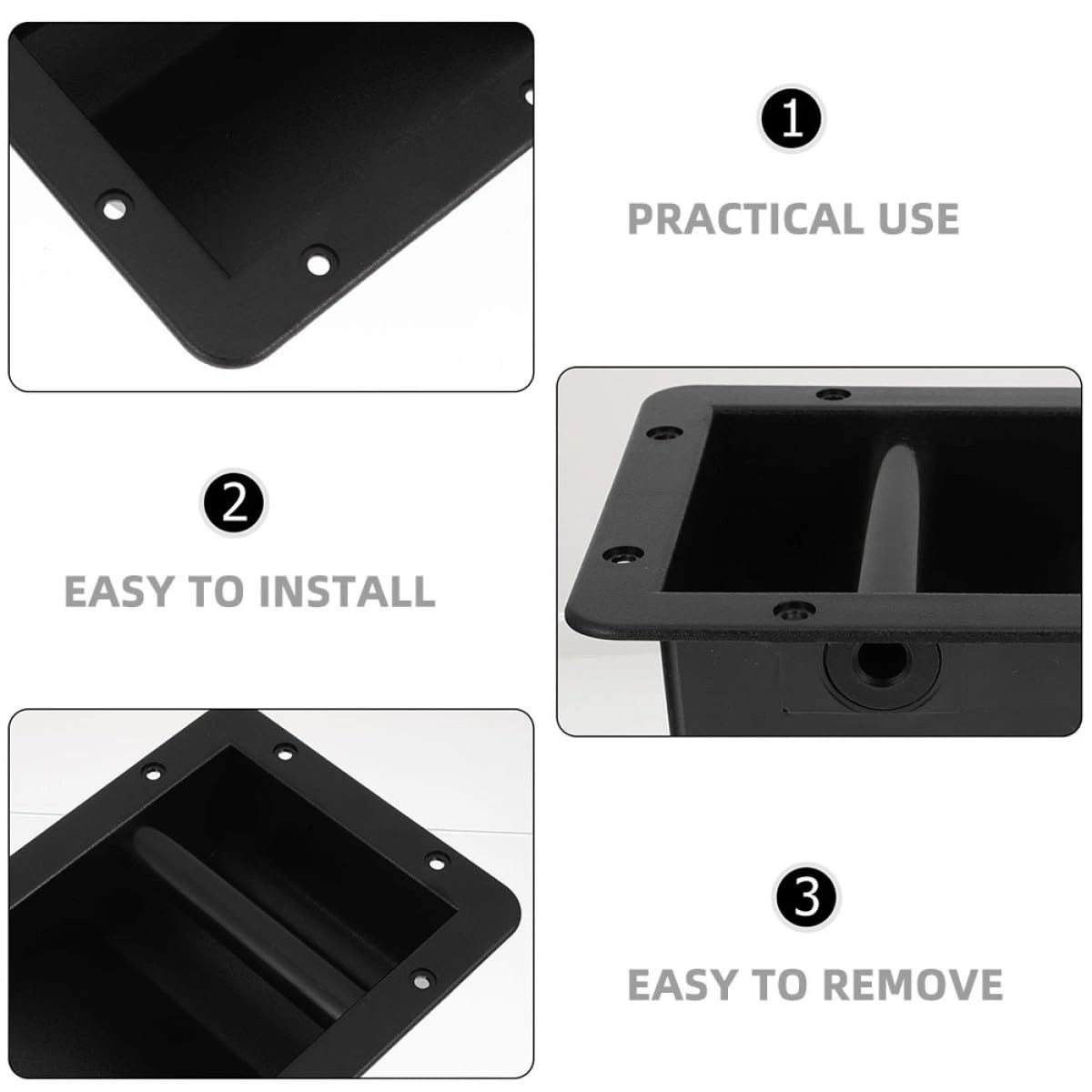 Speaker handle - Black Plastic