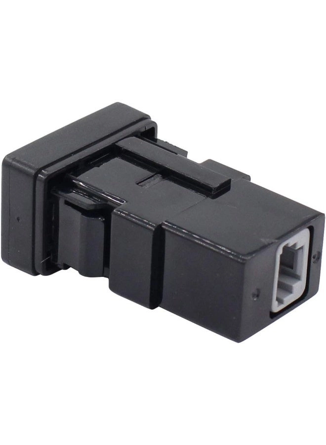 AUX Auxiliary Audio Stereo Jack Adapter Plug Port - Black Plastic