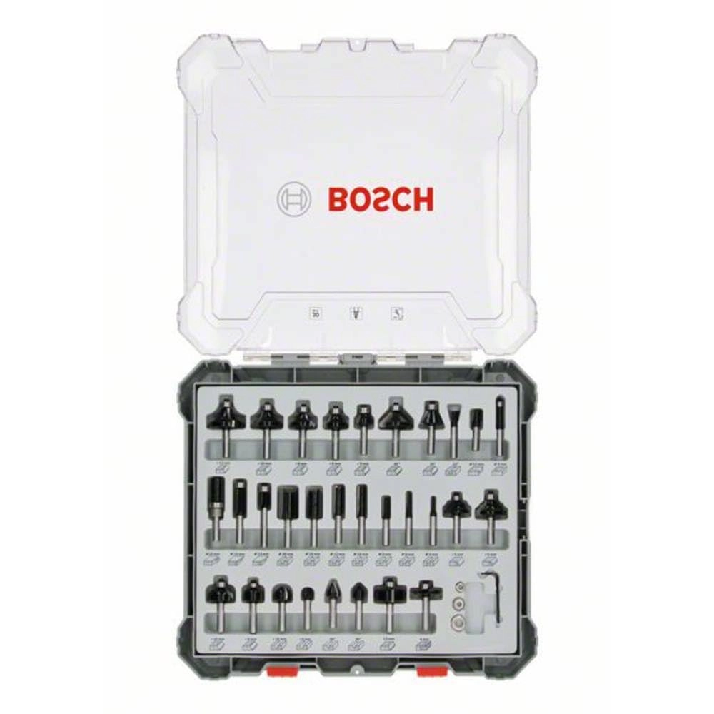 Bosch Router Bit Set - 8Mm 30 Pcs