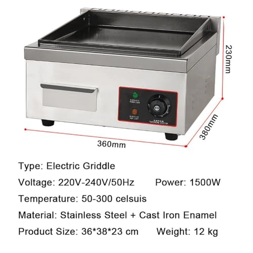 Electric Griddle - 21.3*11.8 inches