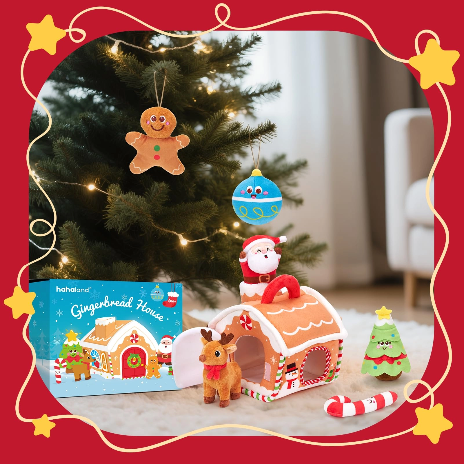 Musical & Sensory Plush Toy Set - 6-36 MONTHS Polyester Christmas 7