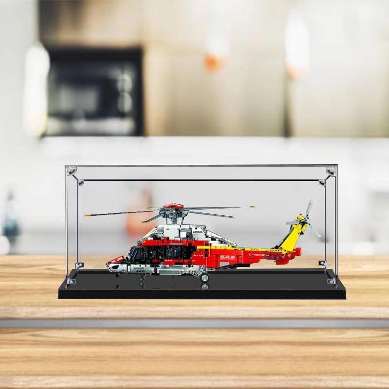 Acrylic Display Case - Compatible with 42145 Black Bottom Transparent