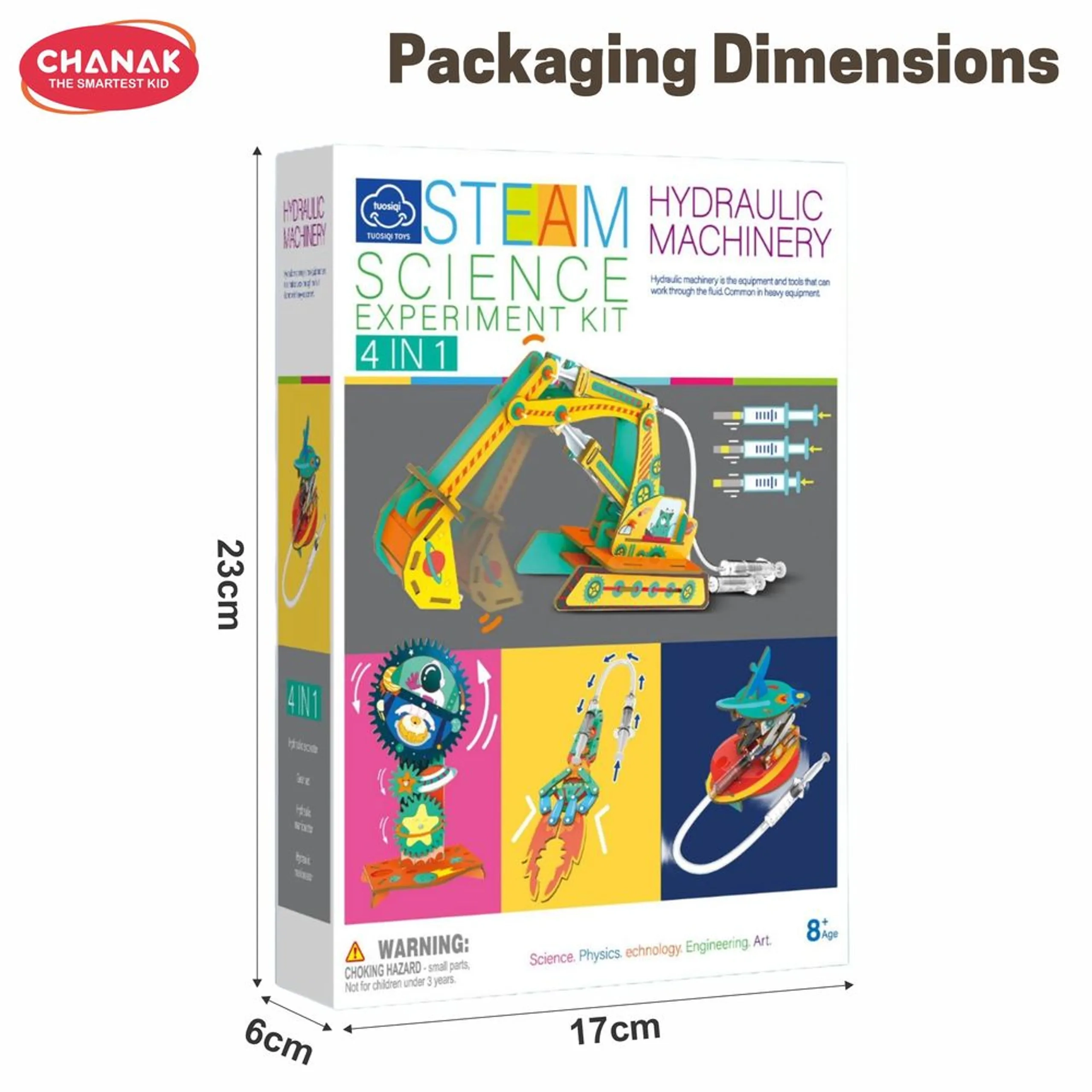 Hydraulic Machinery Steam DIY Kit Science Engineering - 8 years+