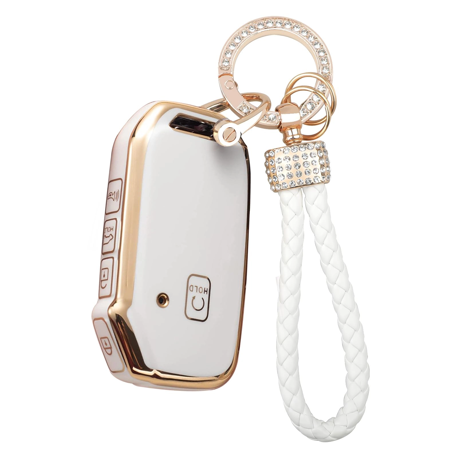 wsauto Key fob cover keychain - Kia Soul Forte Telluride K5 Seltos NIRO Sportage Sorento Optima