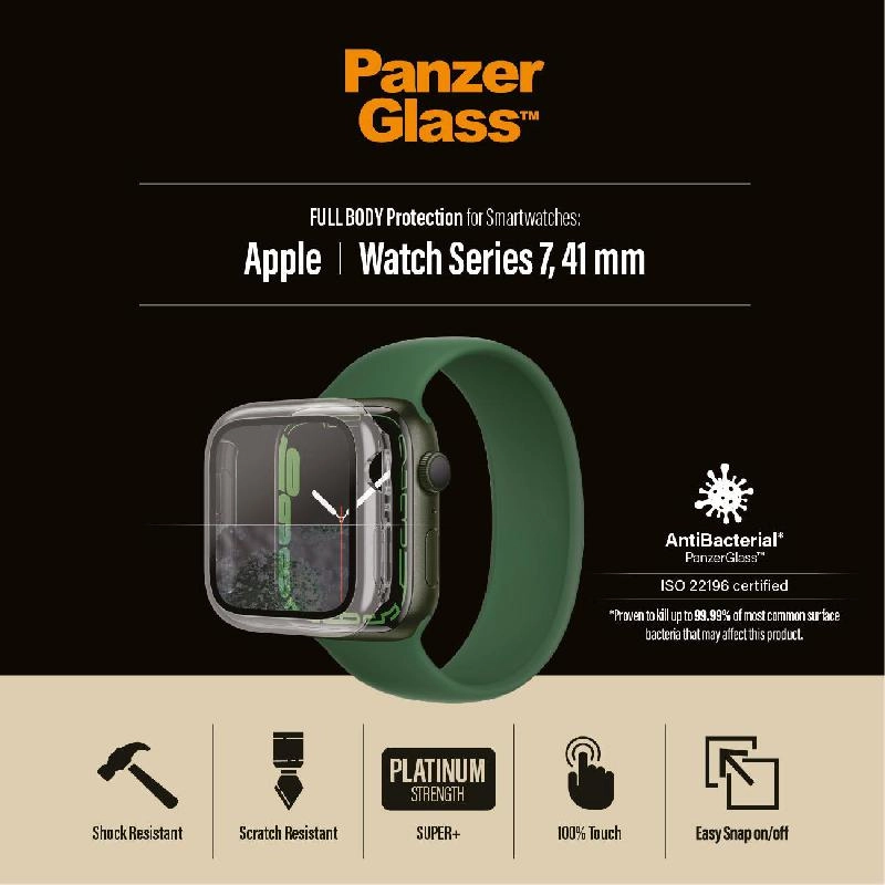 Full Body Case for Apple Watch Series 9 45mm - D3O Material Clear
