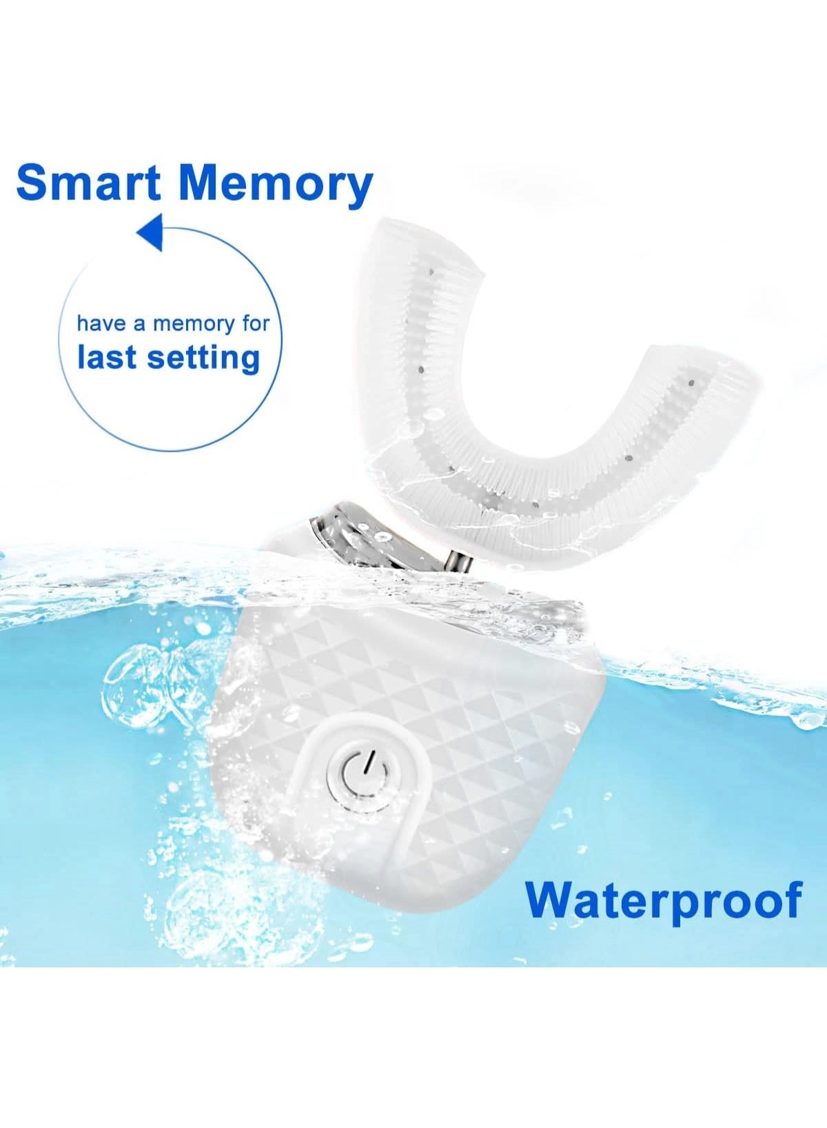 Ultrasonic Teeth Cleaner - U-Shaped 30,000 VPM USB Rechargeable