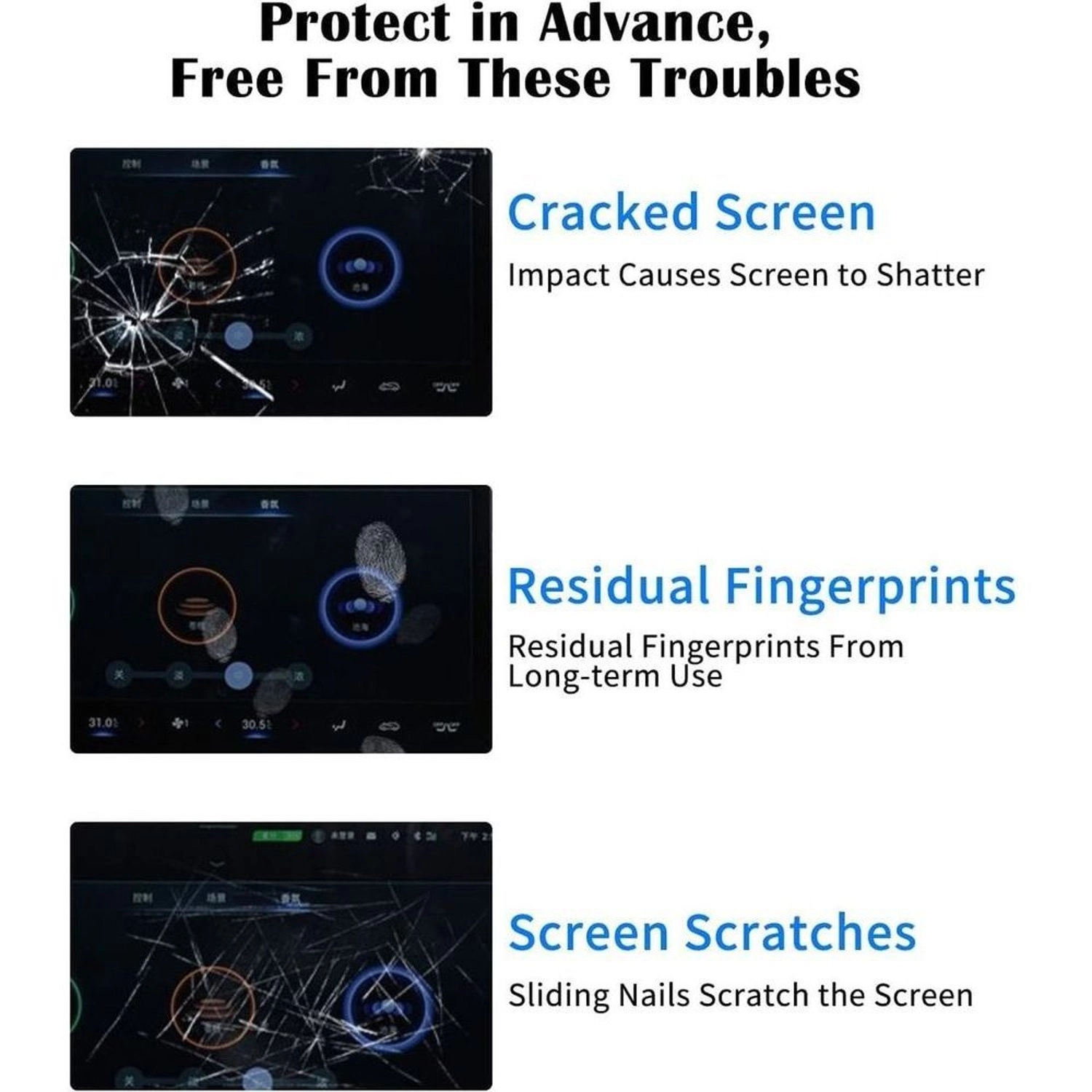Clear Screen Protector for Universal Tablets