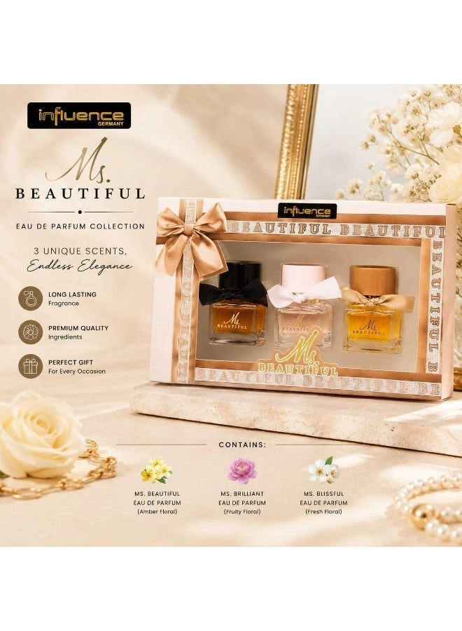 Ms Beautiful - Eau De Parfum 3 x 30ml Gift Set