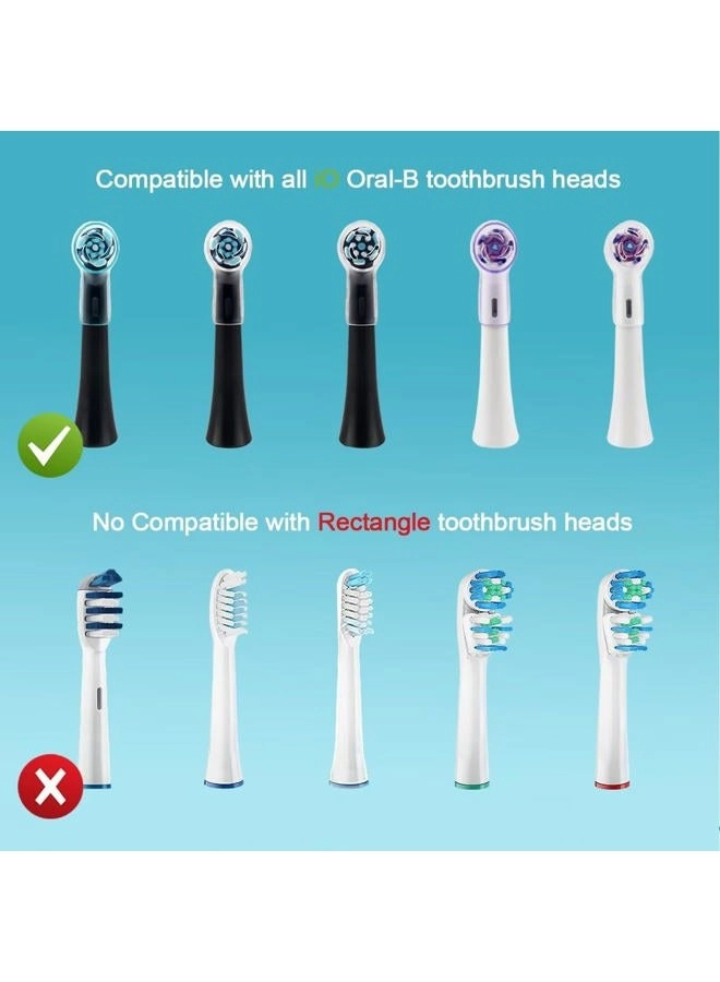 Toothbrush Head Cover - 6 Pack Compatible with Oral B iO Series Transparent